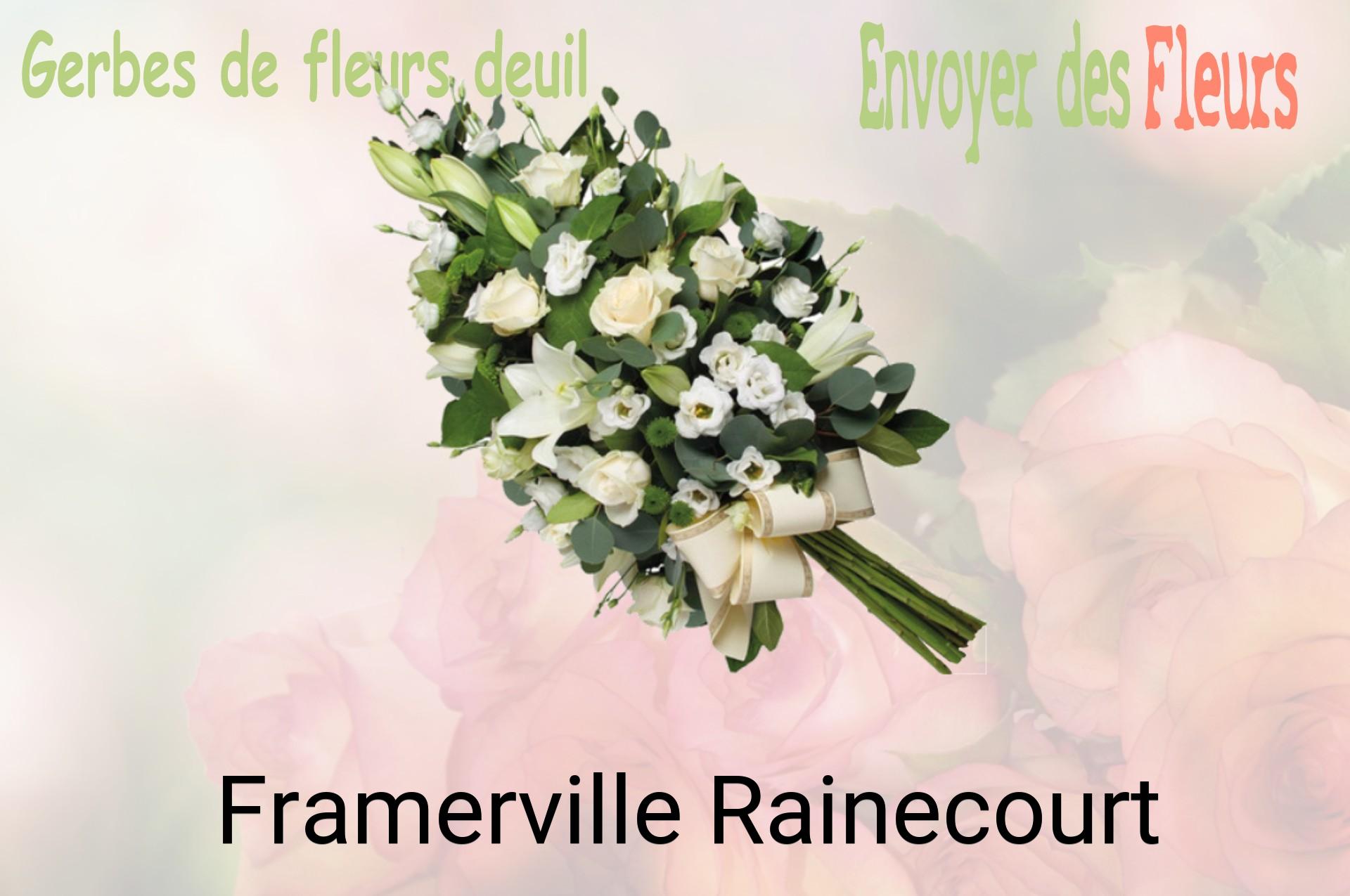 Gerbe de fleurs de deuil livrée à Framerville-Rainecourt